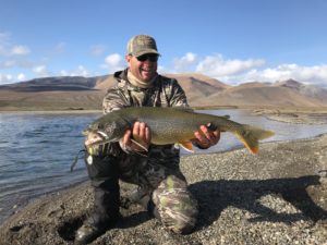 Fishing for lake trout
