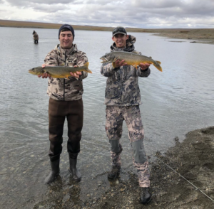 Fishing for lake trout