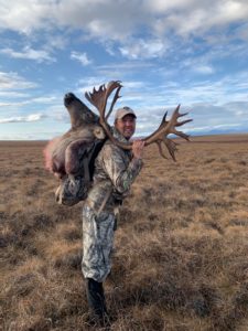 Packing out a caribou