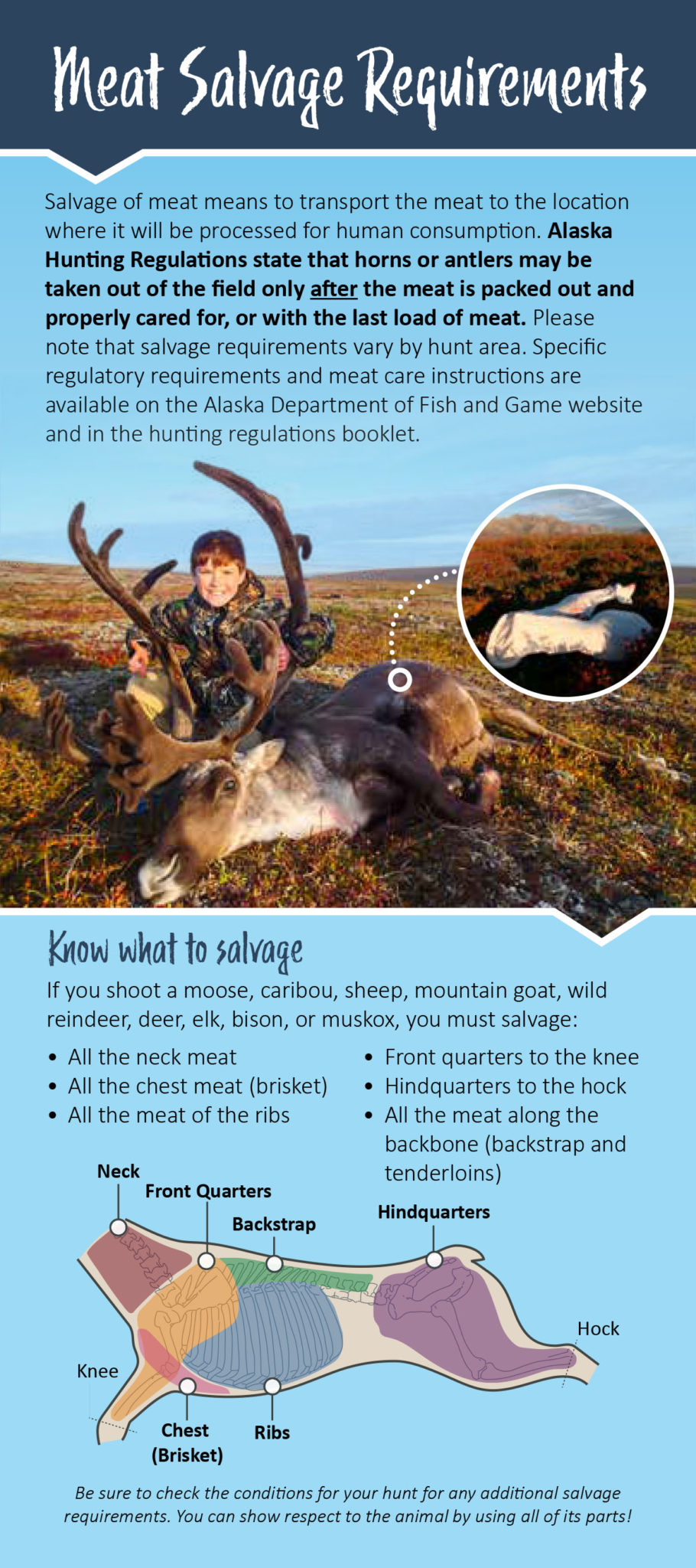 InField Meat Care and Salvage Requirements Unguided Alaska