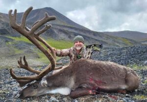 Russ Meyer with his caribou